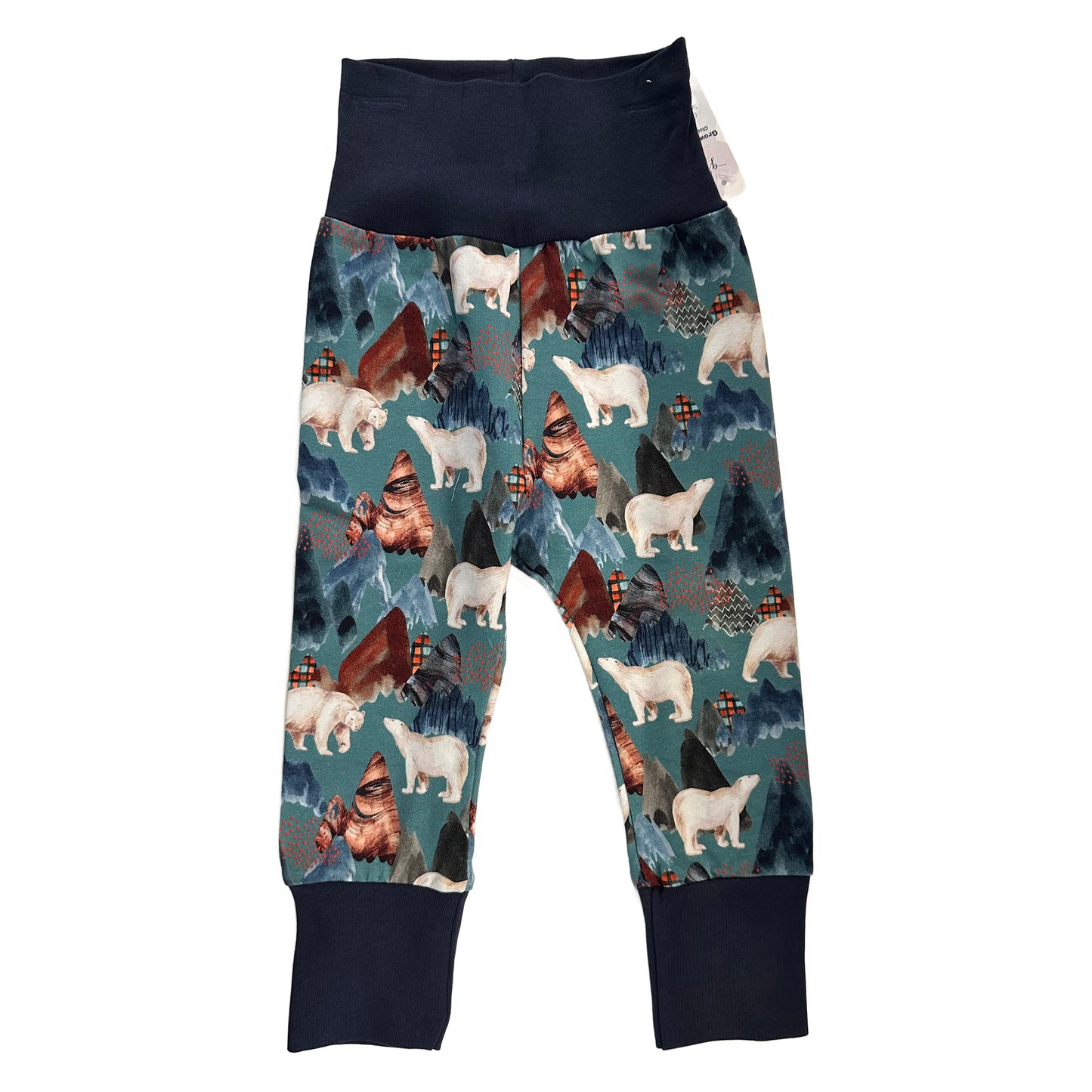 Polar Bear in Mountains Growth Spurt Jogger Pants